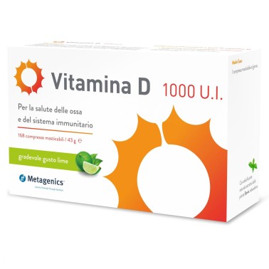 Metagenics Vitamina d 1000 U.I. - 168 cpr masticabili VITAMINE