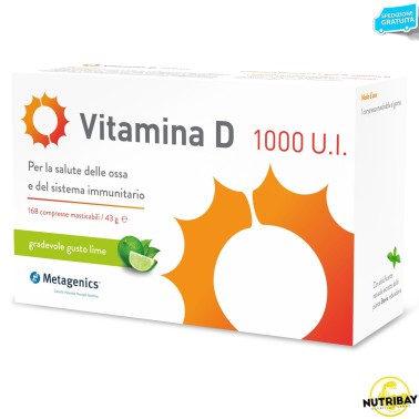 Metagenics Vitamina d 1000 U.I. - 168 cpr masticabili VITAMINE