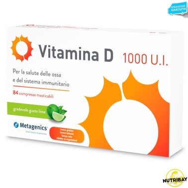 Metagenics Vitamina d 1000 U.I. - 84 cpr masticabili VITAMINE