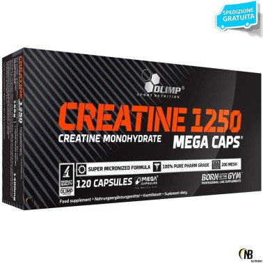 Olimp Creatine 1250 Mega Caps 120 Creatina in Capsule da 1,25 grammi CREATINA