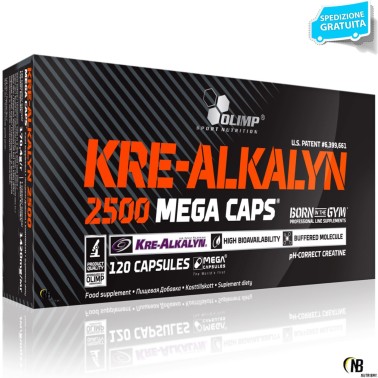 Olimp Kre-Alkalyn ® 2500 (creatina con pH modificato) 120 caps da 1250 CREATINA