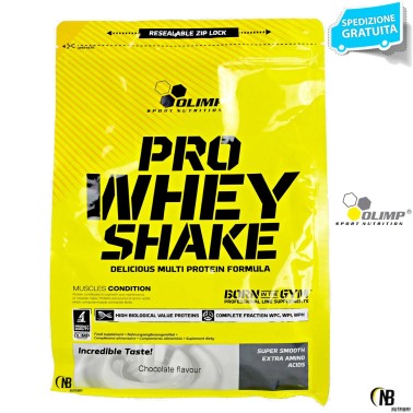 Olimp Pro Whey Shake 700 gr Proteine del Siero Isolate Idrolizzate e Concentrate PROTEINE