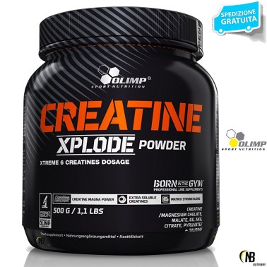 Olimp Creatine Xplode 500 gr 6 tipi di Creatina a rilascio differenziato e Taurina CREATINA