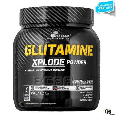 Olimp Glutamine Xplode Powder 500 gr. Glutammina con Vitamine b6 b12 e C GLUTAMMINA