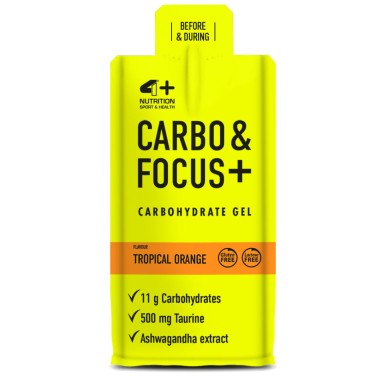 4+ Nutrition Carbo & Focus+ Carbohydrate Gel - 30 ml CARBOIDRATI - ENERGETICI