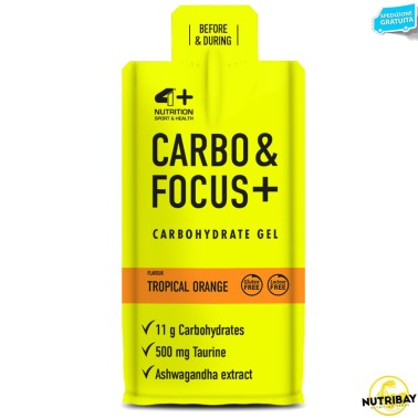 4+ Nutrition Carbo & Focus+ Carbohydrate Gel - 30 ml CARBOIDRATI - ENERGETICI