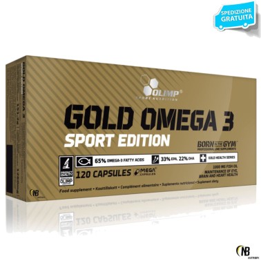 Olimp Gold Omega 3 Sport edition 120 caps EPA e DHA + Vitamina E in vendita su Nutribay.it