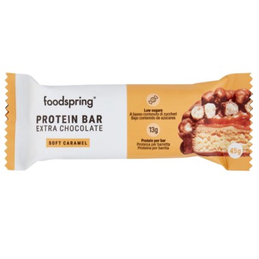 Foodspring Protein Bar Extra Chocolate - 1 barretta da 45 gr BARRETTE ENERGETICHE