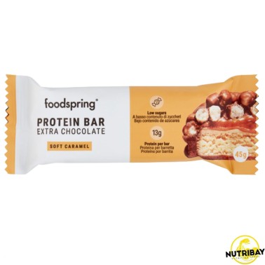 Foodspring Protein Bar Extra Chocolate - 1 barretta da 45 gr BARRETTE ENERGETICHE