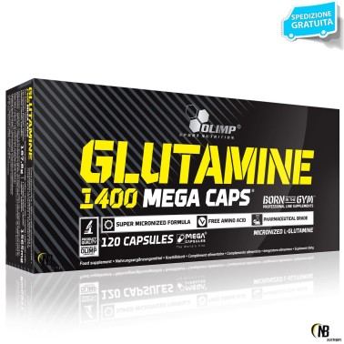 Olimp Glutamine Mega 120 caps Integratore di Glutammina GLUTAMMINA