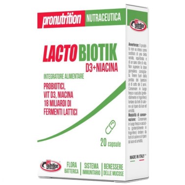 Pronutrition Lactobiotik - 20 caps BENESSERE-SALUTE