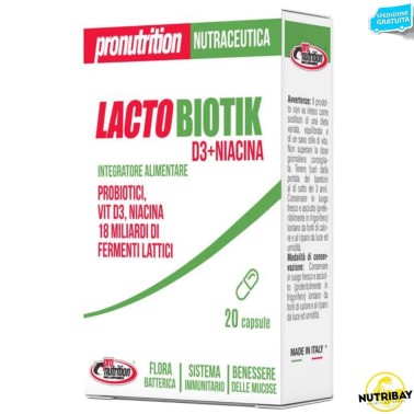 Pronutrition Lactobiotik - 20 caps BENESSERE-SALUTE
