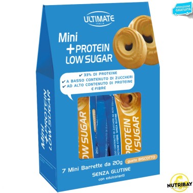 Ultimate Italia Mini +Protein Low Sugar - 7 barrette da 20 gr BARRETTE ENERGETICHE
