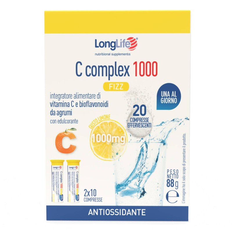 Long Life C Complex 1000 fizz - 20 cpr VITAMINE