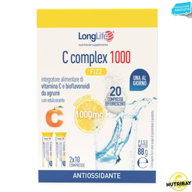 Long Life C Complex 1000 fizz - 20 cpr VITAMINE