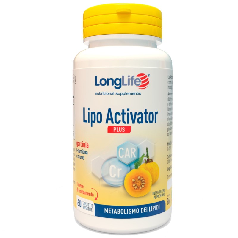 Long Life Lipo Activator Plus - 60 tav BRUCIA GRASSI TERMOGENICI