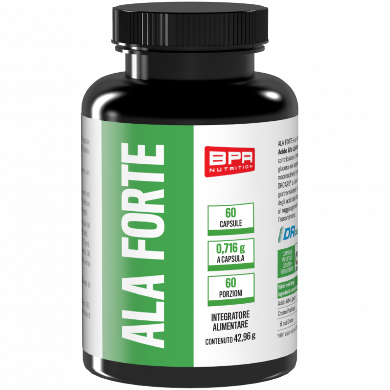 BPR NUTRITION ALA FORTE 600 mg - 60 caps BRUCIA GRASSI TERMOGENICI