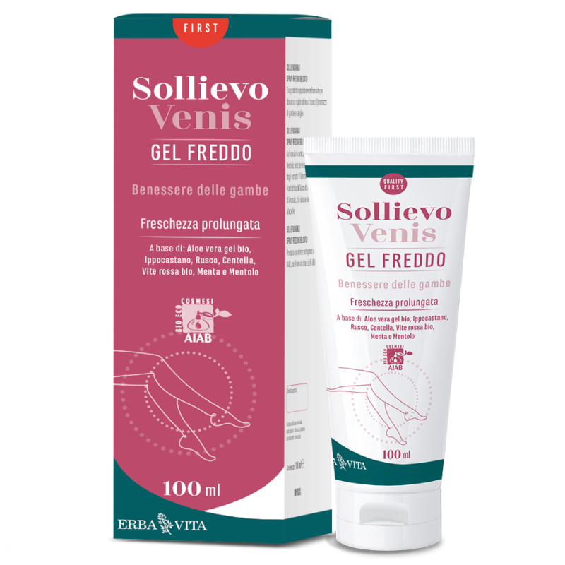 ERBA VITA SOLLIEVO VENIS CREMA GEL DEFATICANTE FREDDA 100 ml BENESSERE-SALUTE