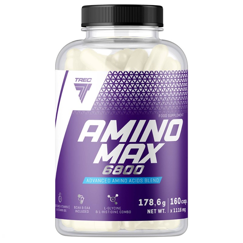 Trec Nutrition Aminomax 6800 - 160 caps  AMINOACIDI COMPLETI / ESSENZIALI