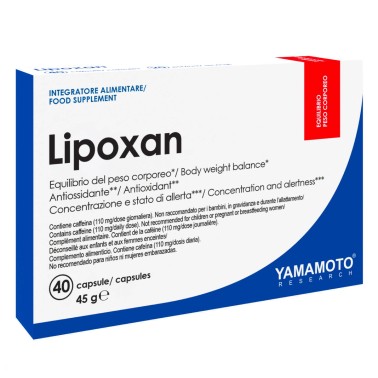 Yamamoto Nutrition Lipoxan New Formula - 40 caps BRUCIA GRASSI TERMOGENICI