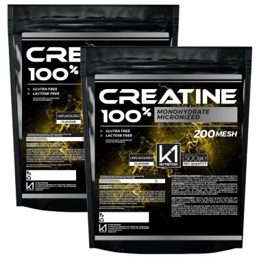 K1 Nutrition 100% Creatine 1 kg Creatina Monoidrato Micronizzata 200 Mesh CREATINA