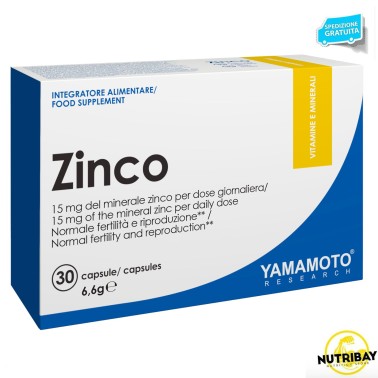 Yamamoto Nutrition Zinco - 30 caps BENESSERE-SALUTE