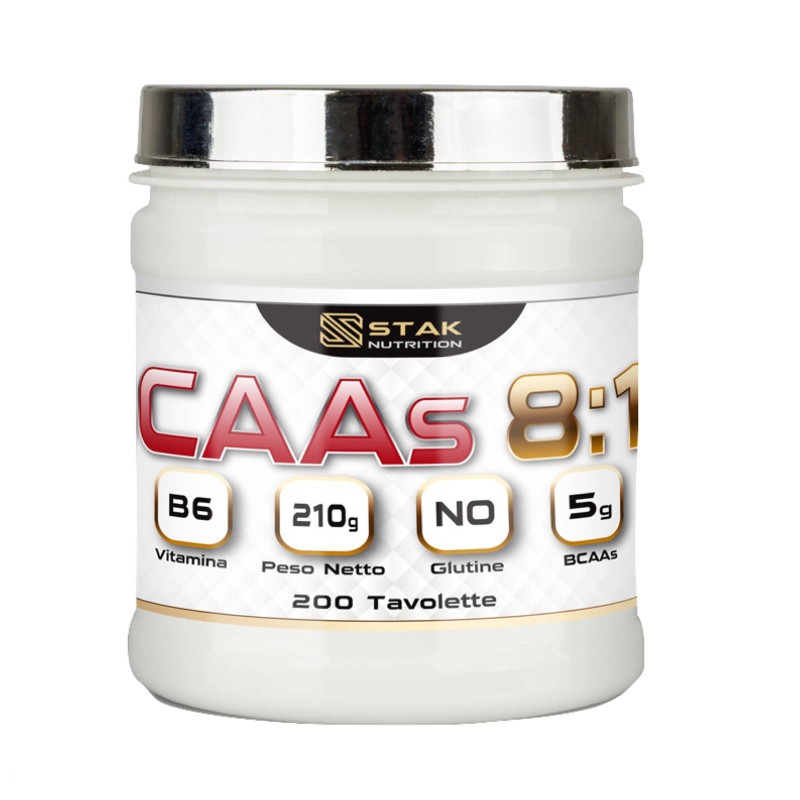 STAK NUTRITION Bcaas 8:1:1 - 200 tav AMINOACIDI BCAA