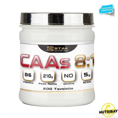 STAK NUTRITION Bcaas 8:1:1 - 200 tav AMINOACIDI BCAA