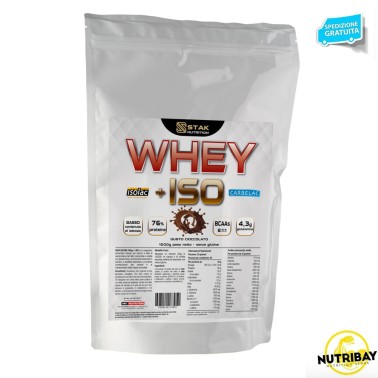 STAK NUTRITION Whey + Iso - 1000 gr  PROTEINE