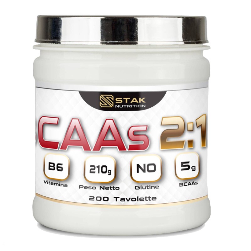 STAK NUTRITION Bcaas 2:1:1 - 200 tav AMINOACIDI BCAA