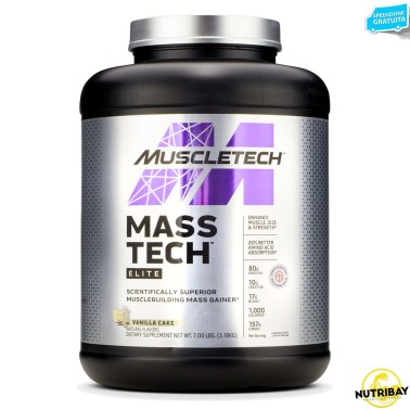 Muscletech Mass-Tech Elite - 3180 gr GAINERS AUMENTO MASSA