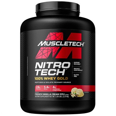 Muscletech Nitro Tech 100% Whey Gold - 2270 gr PROTEINE
