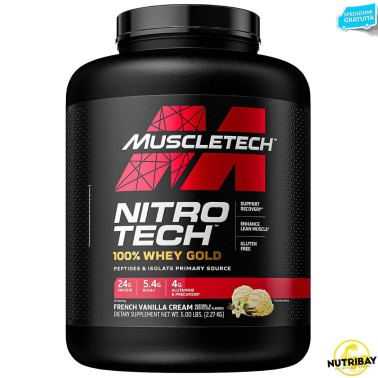 Muscletech Nitro Tech 100% Whey Gold - 2270 gr PROTEINE