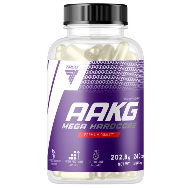 Trec Nutrition AAKG Mega Hardcore - 240 caps AMINOACIDI COMPLETI / ESSENZIALI