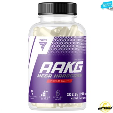 Trec Nutrition AAKG Mega Hardcore - 240 caps AMINOACIDI COMPLETI / ESSENZIALI