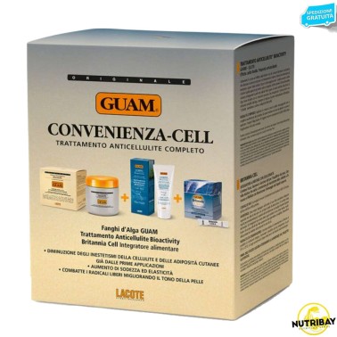 Guam Convenienza Cell - Vaso da 500 gr+tubo da 200 ml+30 bustine da 12 ml CURA DEL CORPO