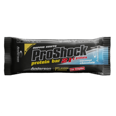 ANDERSON Proshock Barretta Proteica 60 gr con Proteine Siero Del Latte + Vitamine BARRETTE ENERGETICHE