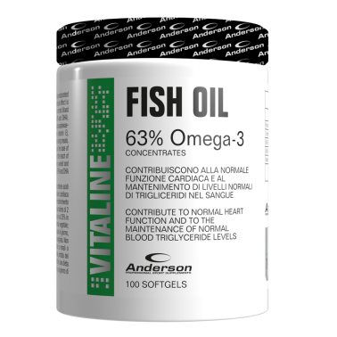 Anderson Fish Oil 100 perle Integratore di omega 3 EPA e DHA