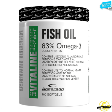 Anderson Fish Oil 100 perle Integratore di omega 3 EPA e DHA OMEGA 3
