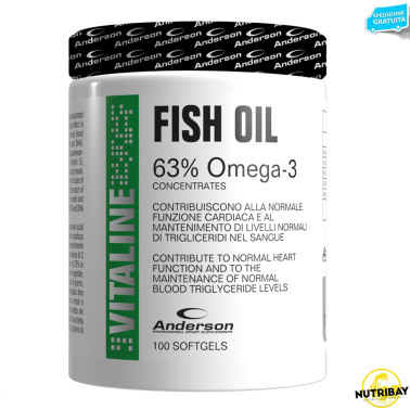 Anderson Fish Oil 100 perle Integratore di omega 3 EPA e DHA