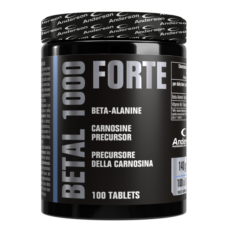 Anderson Betal 1000 Forte 100 cpr Beta Alanina da 1gr + Vitamina B6 PRE ALLENAMENTO