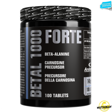 Anderson Betal 1000 Forte 100 cpr Beta Alanina da 1gr + Vitamina B6 PRE ALLENAMENTO