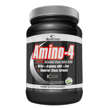 Anderson Amino 4 Complex 350cpr Aminoacidi ramificati BCAA + ZINCO +Arginina AKG AMINOACIDI BCAA