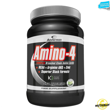 Anderson Amino 4 Complex 350cpr Aminoacidi ramificati BCAA + ZINCO +Arginina AKG AMINOACIDI BCAA