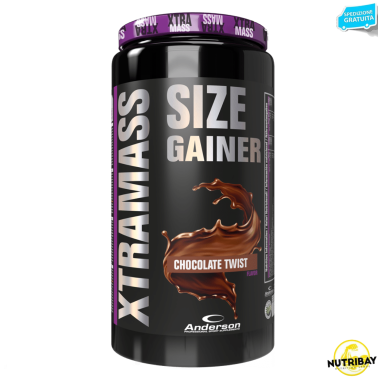 ANDERSON Xtra Mass 1100 gr Gainer di Proteine Whey Creatina Arginina Tribulus GAINERS AUMENTO MASSA