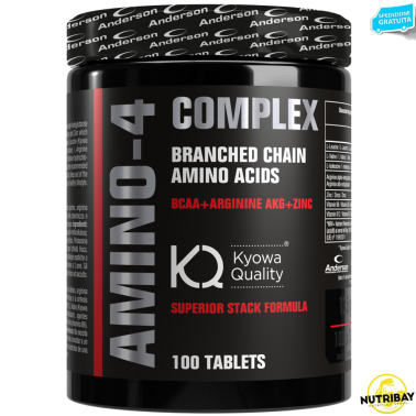 ANDERSON Amino 4 Complex 100cpr Aminoacidi ramificati BCAA + ZINCO +Arginina AKG AMINOACIDI BCAA