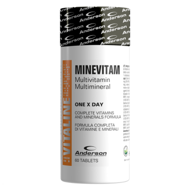 ANDERSON MINEVITAM MULTIVITAMINICO COMPLETO AL 100% DI VITAMINE E MINERALI