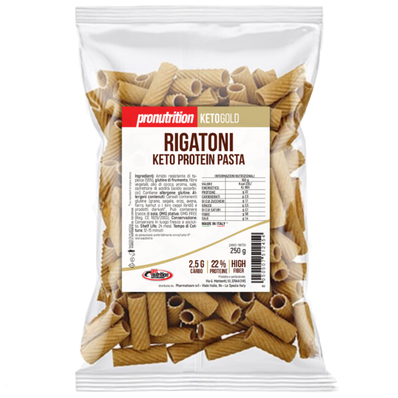 Pronutrition Keto Protein Pasta Rigatoni - 250 gr AVENE - ALIMENTI PROTEICI