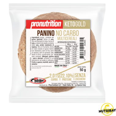 PRONUTRITION Panino KETO NOCARBO MULTICEREALI 50 gr AVENE - ALIMENTI PROTEICI