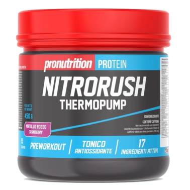 PRONUTRITION NITRORUSH THERMOPUMP 450 gr PRE ALLENAMENTO